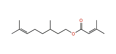 3,7-Dimethyl-6-octenyl 3-methyl-2-butenoate